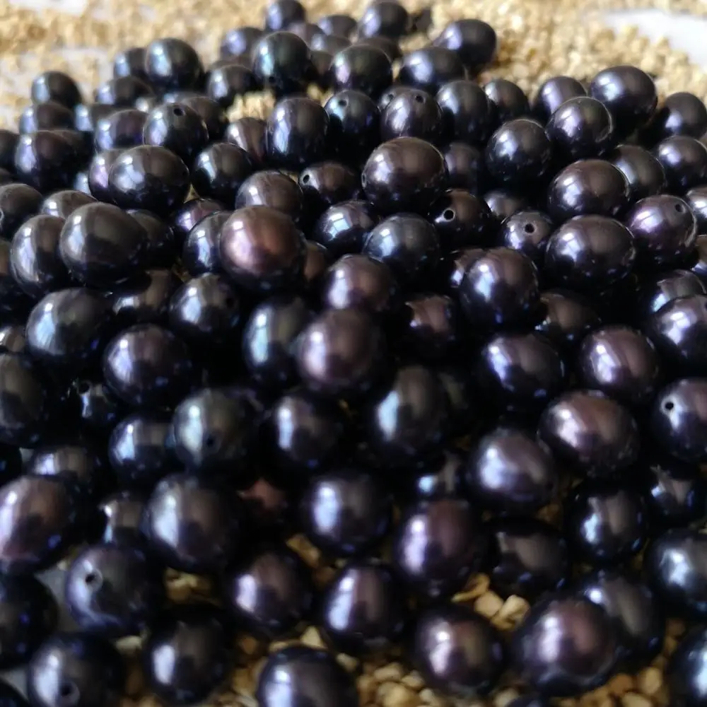 1 шт. натуральный пресноводный жемчуг с отверстием для половины отверстия 7 8