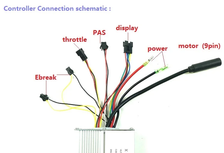 SOMEDAY S700 display 36V/48V 15A 22A controller 250W350W500W JN Series Electric bicycle standard square wave controller function