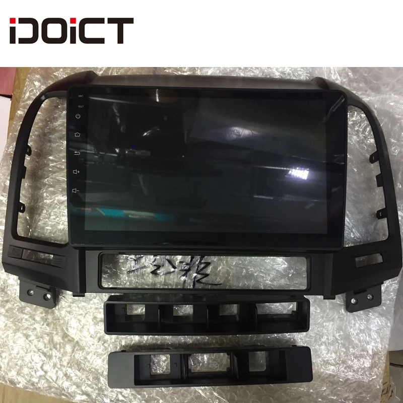 Автомобильный DVD-плеер IDOICT Android 8 1 IPS 2 ГБ + 32 GPS-навигация мультимедиа для Hyundai Santa FE