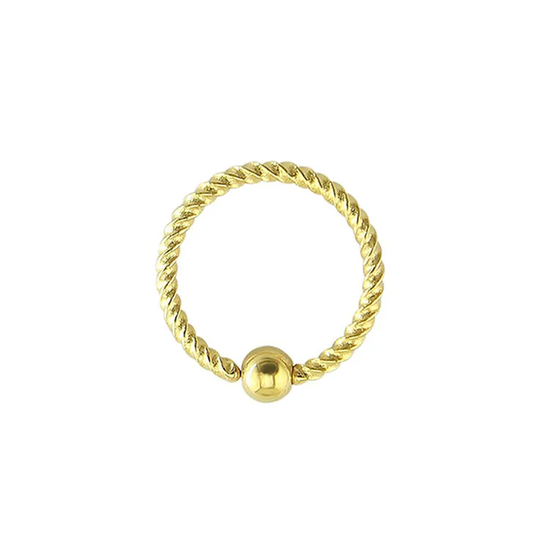 

Titanium Kraal Neus Piercing Lichaam Sieraden Deel Neus Hoop Neusgat Nose Ring Tiny Bloem Helix Kraakbeen Tragus Ring
