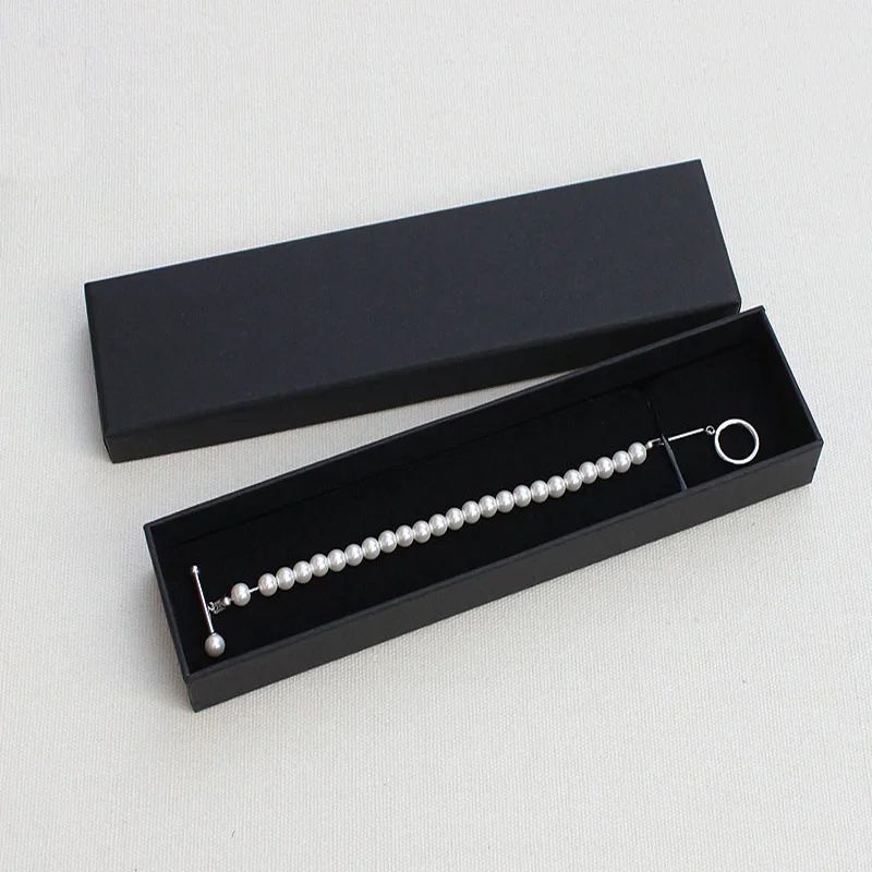 50 шт./лот 8 3*5*2 5 см шкатулка для ювелирных изделий органайзер помолвки черные