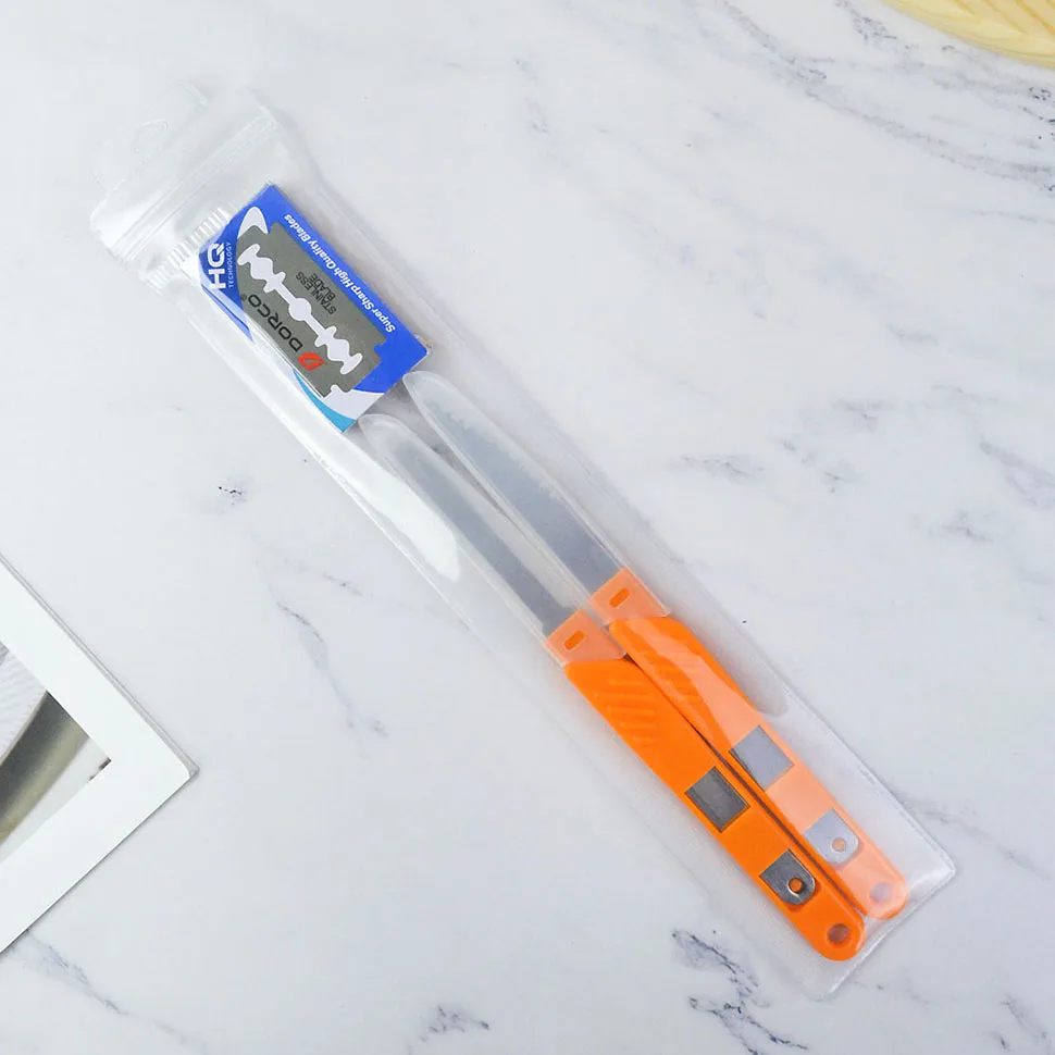 

SHANGPEIXUAN Baguette Bread Slicing Knife European Bread Pastry Graver Knife Cutting Tools With Stainless Steel Blade PP Shank