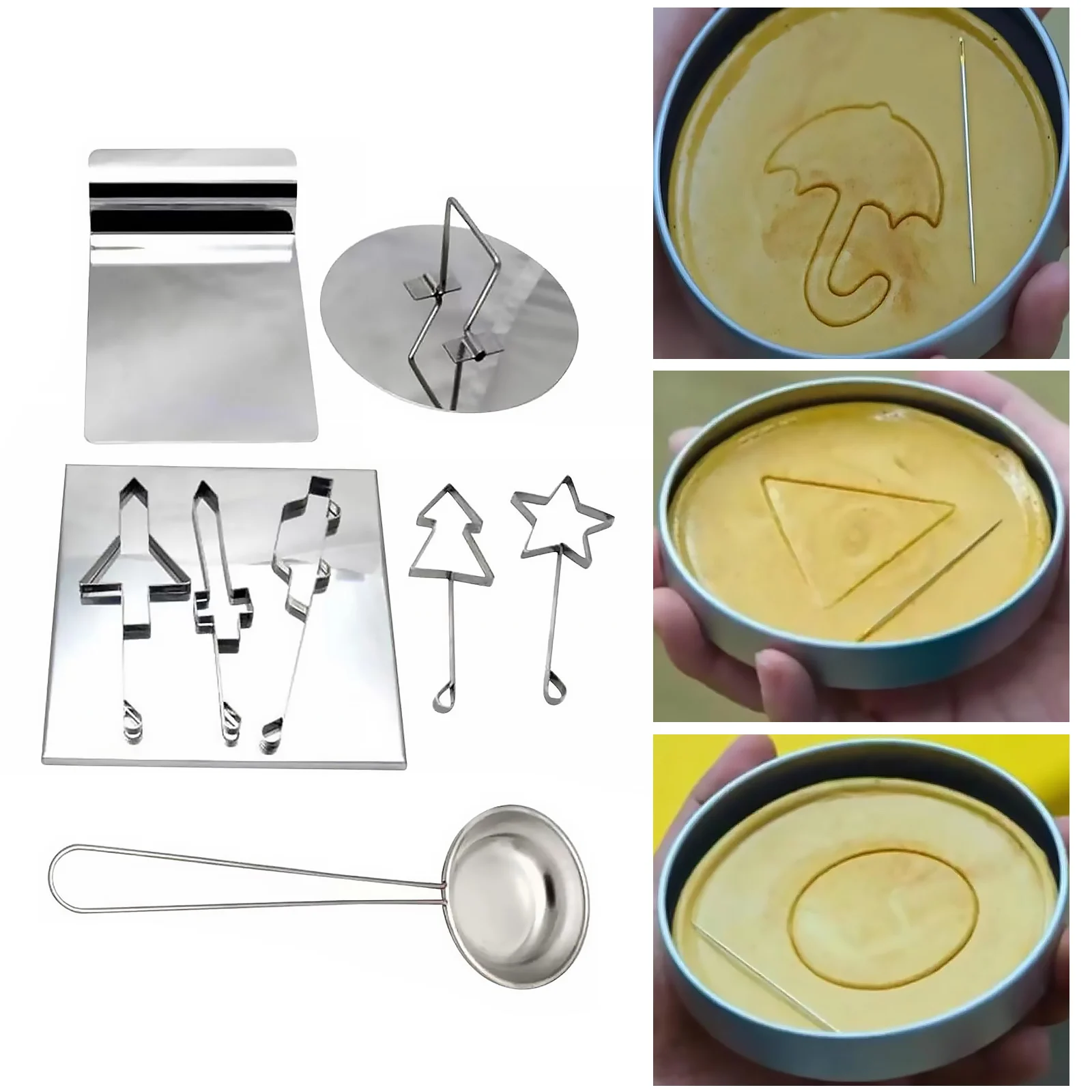 

Формы для конфет, Корейская сотовая фотография Dalgona, прочная и легко моющаяся, конфеты Dalgona, набор для самостоятельного приготовления