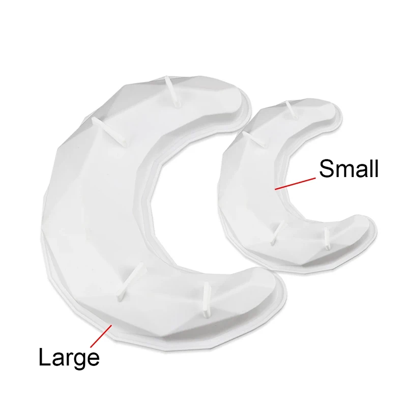 

3D алмаз луна силиконовые формы для выпечки антипригарный пирог для муссов и десертов пресс-форм для выпечки инструменты для Кухня NIN668