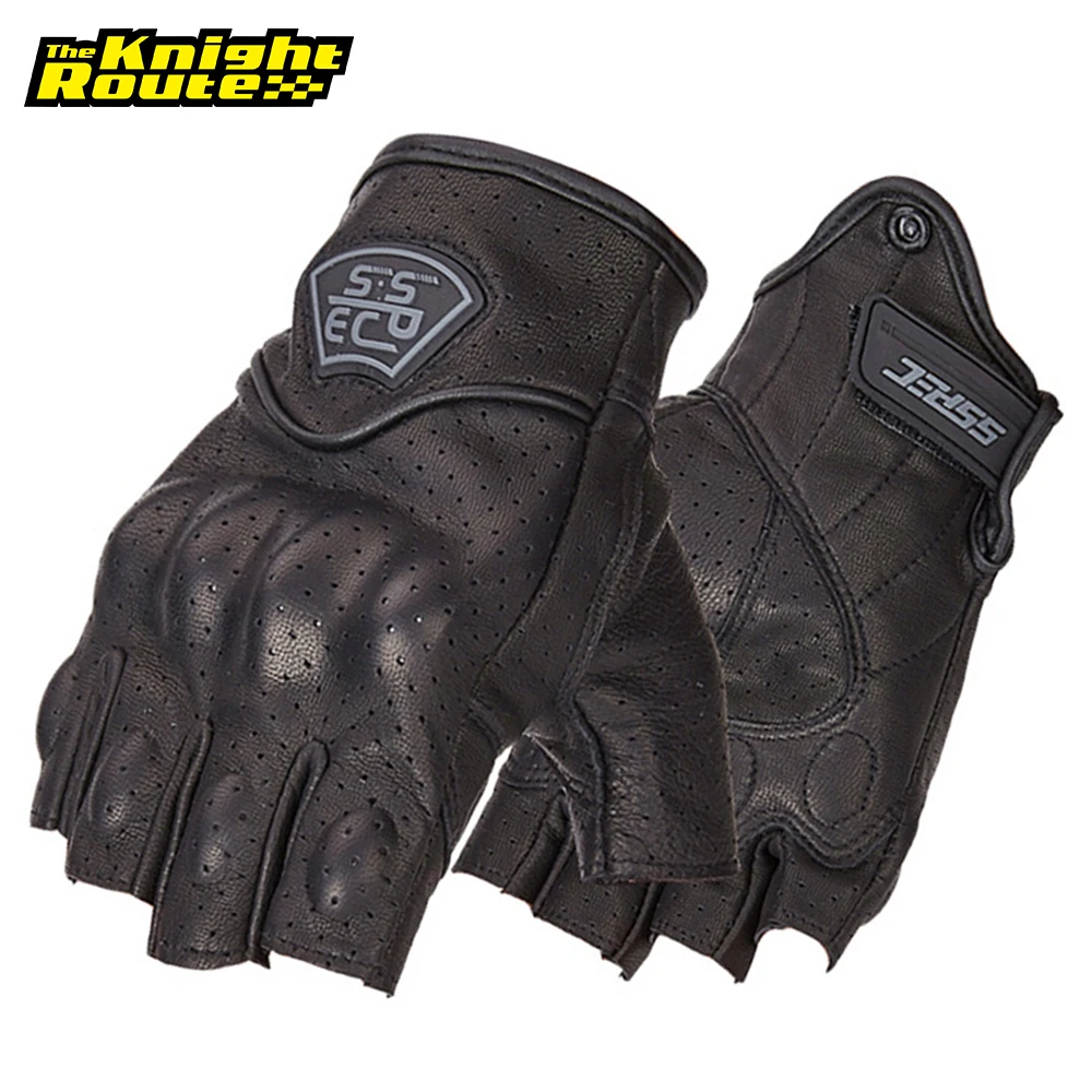 Мотоциклетные Перчатки винтажные черные перчатки из натуральной