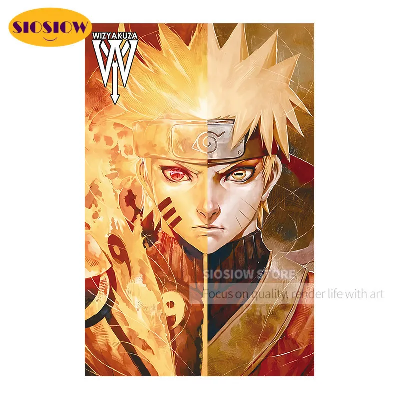 Мультфильмы &quotсделай сам&quot плакат алмазная живопись рисунок аниме Наруто