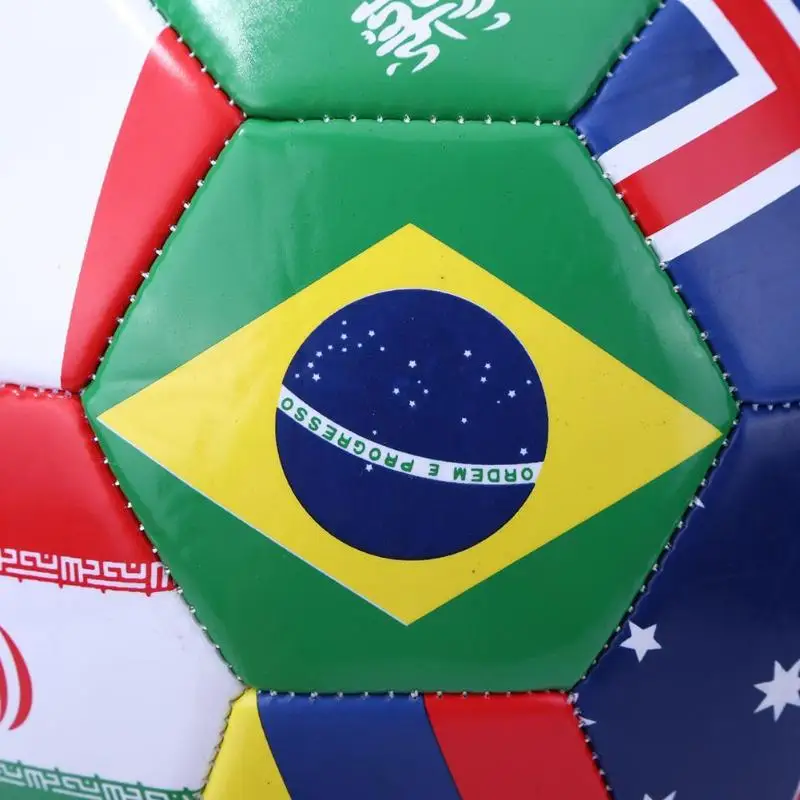 Тренировочный футбольный мяч WISHOME размер 5 национальный флаг для
