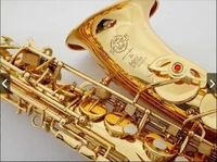 new arrival sas 802 high quality alto eb saxophone brass gold lacquer sax performance musical instrument with case accessories
