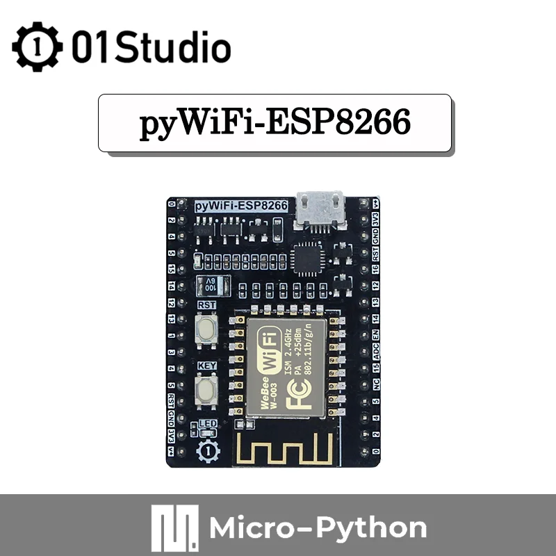 01Studio pyWiFi- ESP8266 Development Demo Embedded Board MicroPython IOT WiFi Programming Wireless Module pyboard | Компьютеры и офис