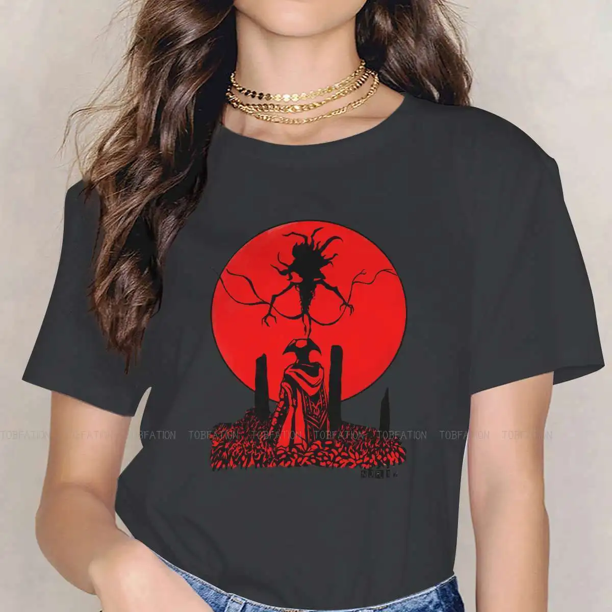 

Old One O Neck TShirt Bloodborne Horror Video Game Pure Cotton Basic T Shirt Woman New Design 5XL Hot Sale