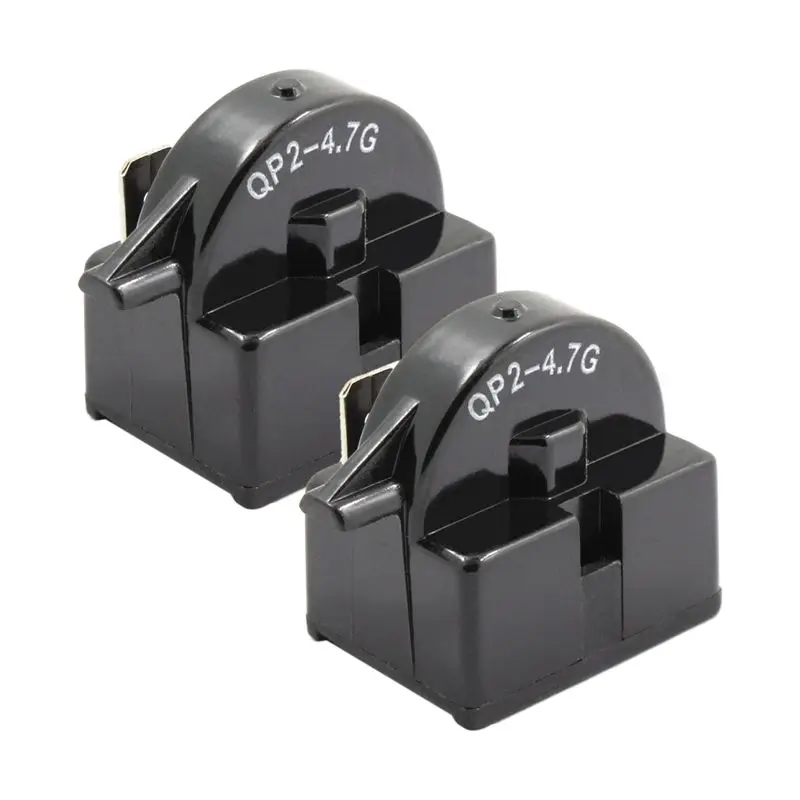 2шт QP2 4.7 пусковое реле Холодильник PTC Ohm 1 Pin|Реле| |