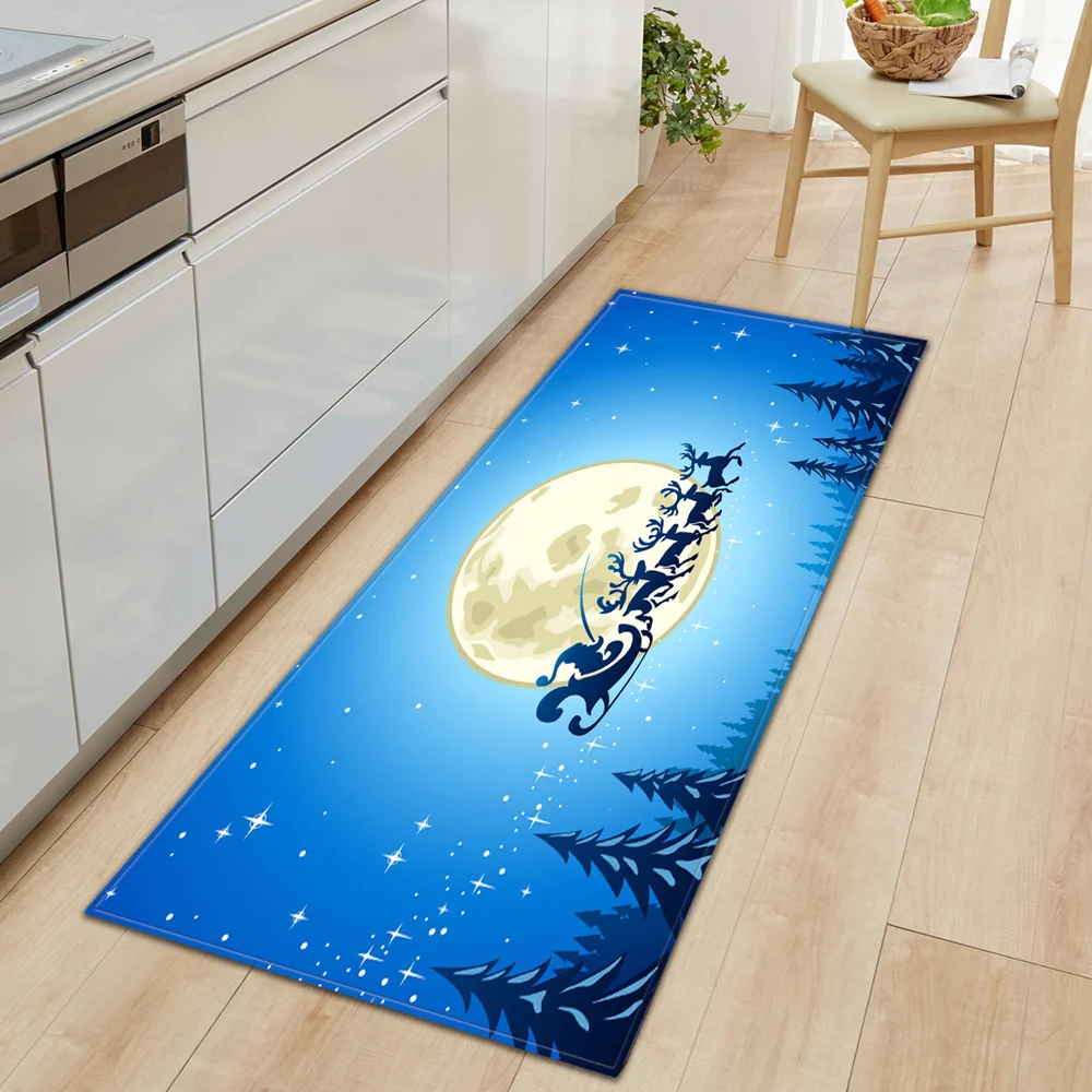 Коврик для двери вход кухня коврик ванной комнаты рождественские украшения