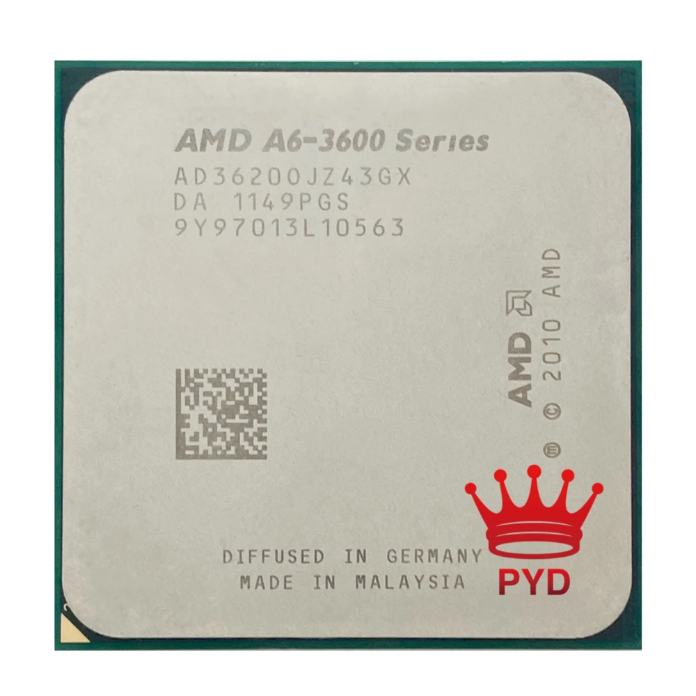 AMD A6 Series 3620 Quad Core 2 3 ГГц 65 Вт FM1 905 pin Процессор AD3620OJZ43GX|Процессоры| |
