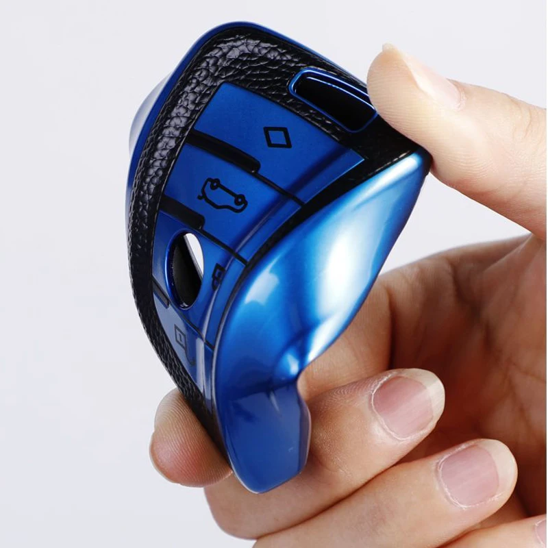 

Car Key Case Cover For BMW 2 3 5 7 Series 6GT X1 X3 X5 X6 F45 F46 G20 G30 G32 G11 G12 F48 G01 F15 F85 F16 F86 Fob Shell Keychain