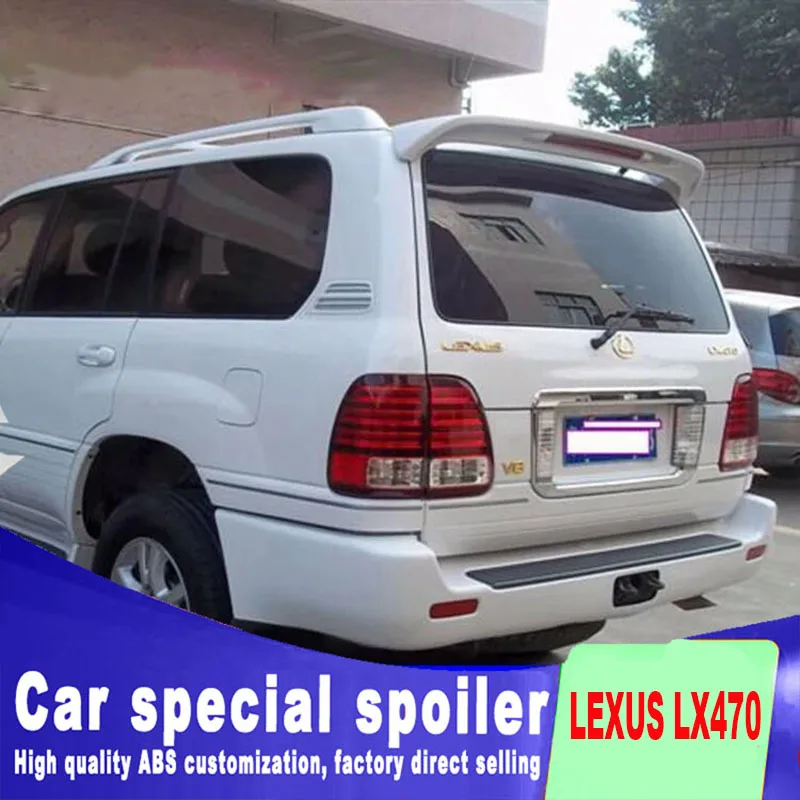 

Большой спойлер для LEXUS LX470 от 2007 до 2013, установка Красного стоп-сигнала, высококачественный АБС-пластик, грунтовка, цвет краски своими руками