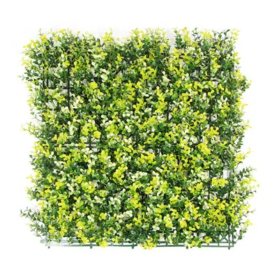 Yellow-White ULAND 50x50 см искусственная самшитовая изгородь панели частный забор скрининг ландшафтный дизайн для сада патио балкон ярдов Универсал - Цвет: Yellow-White