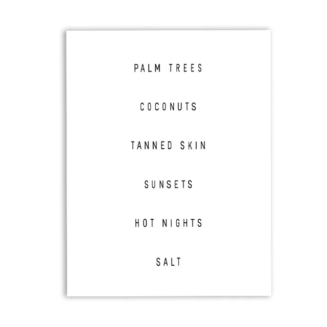 

Wall Pop Art Modular Cuadros Pictures Poster Canvas Black And White Palm Trees Beach House Painting Prints Home Decor Restaurant