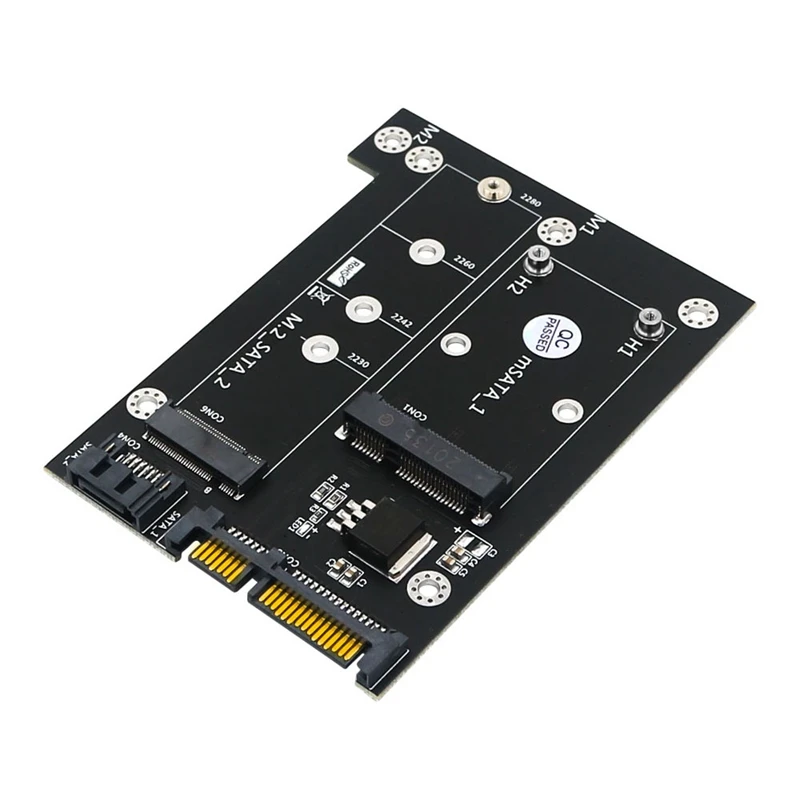 

Обновленная версия 2 в 1 с MSATA / M.2 NGFF SSD на Dual SATA3, 6 Гбит/с, адаптер, светодиодный светодиодным индикатором