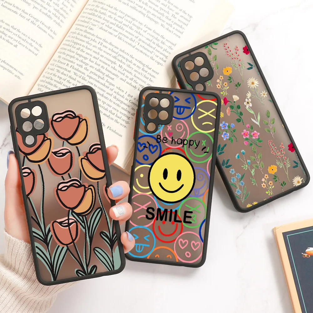 Poco F3 Case For Xiaomi Mi 11 Lite Funda Redmi Note 11 10 9 8 Pro 9A 9C 9T 7S 9S 10S Poco X3 NFC M4 Pro 5G M3 Mi 12 Matte Covers