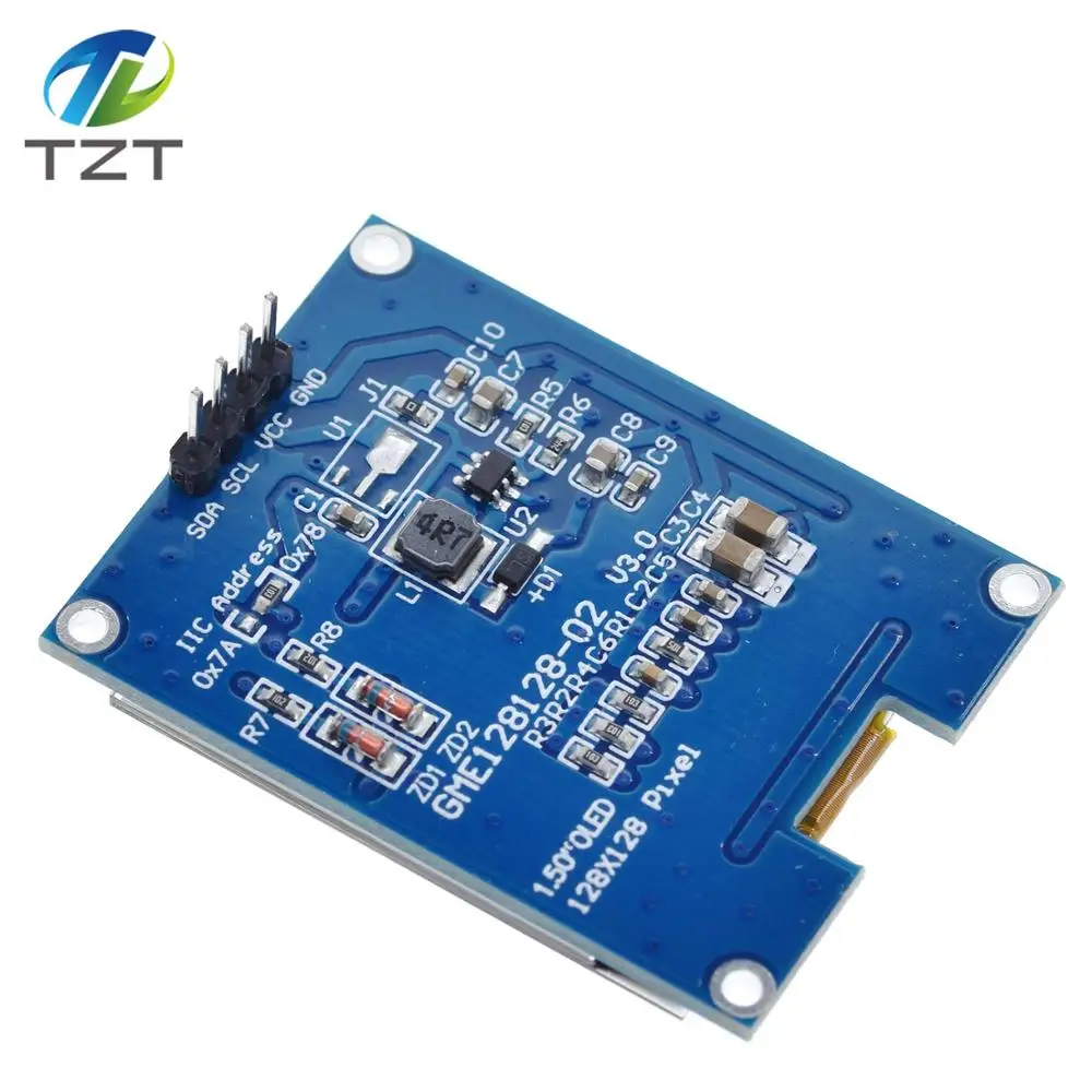 Новый экран OLED 1 5 дюйма 128x128 высококачественный продукт для Raspberry Pi STM32 Arduino |