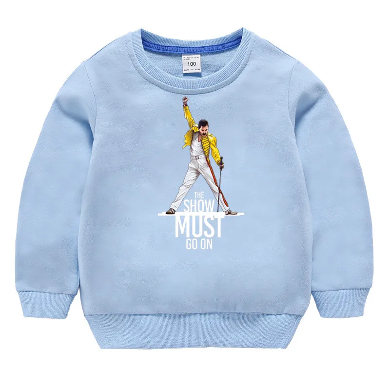 Детские хлопковые толстовки с капюшоном принтом Фредди Меркьюри детский