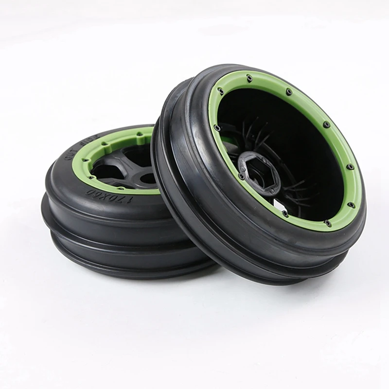 

4Pcs Sand Paddles Desert Wheels Tires for 1/5 Rovan HPI KM Baja 5B SS for 1/5 RC Crawler Buggy Truck-Front & Rear