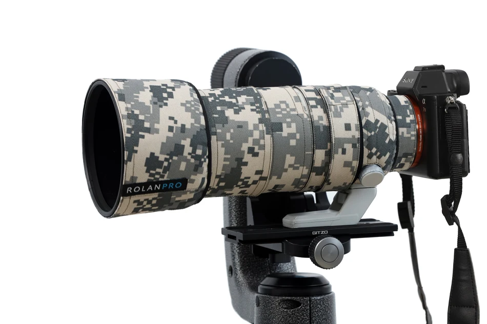 

ROLANPRO Waterproof Lens Cover for Sony FE 70-200mm F/2.8 GM OSS II Camouflage Lens Clothing Rain Cover Guns Case