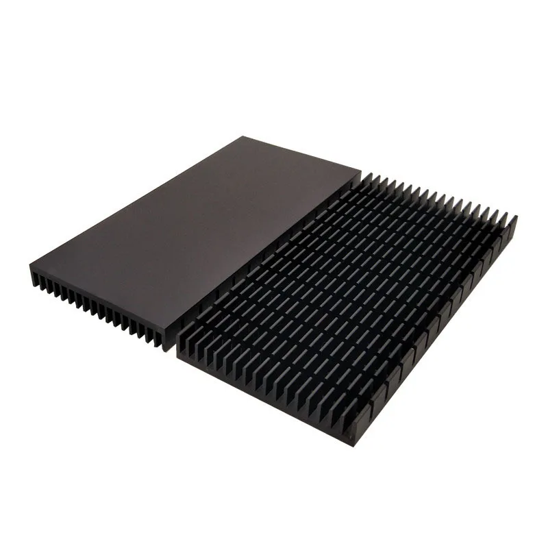 

Высококачественный окисленный черный радиатор высокой мощности, 150*70*11 мм, шлицевой радиатор, 1 шт.