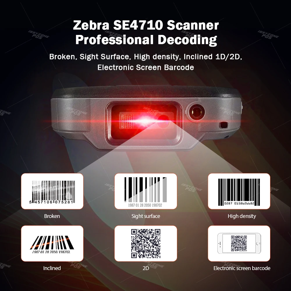 PDA IssyzonePOS на Android 7 1 прочный POS терминал ручной сканер штрих кодов Zebra 2D NFC 4G WiFi GPS