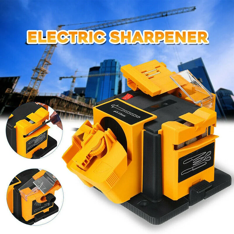 

96W Electric Sharpener Household Cutter Sharpening Tool Multifunctional Drill Bit Scissor Grinder BV789
