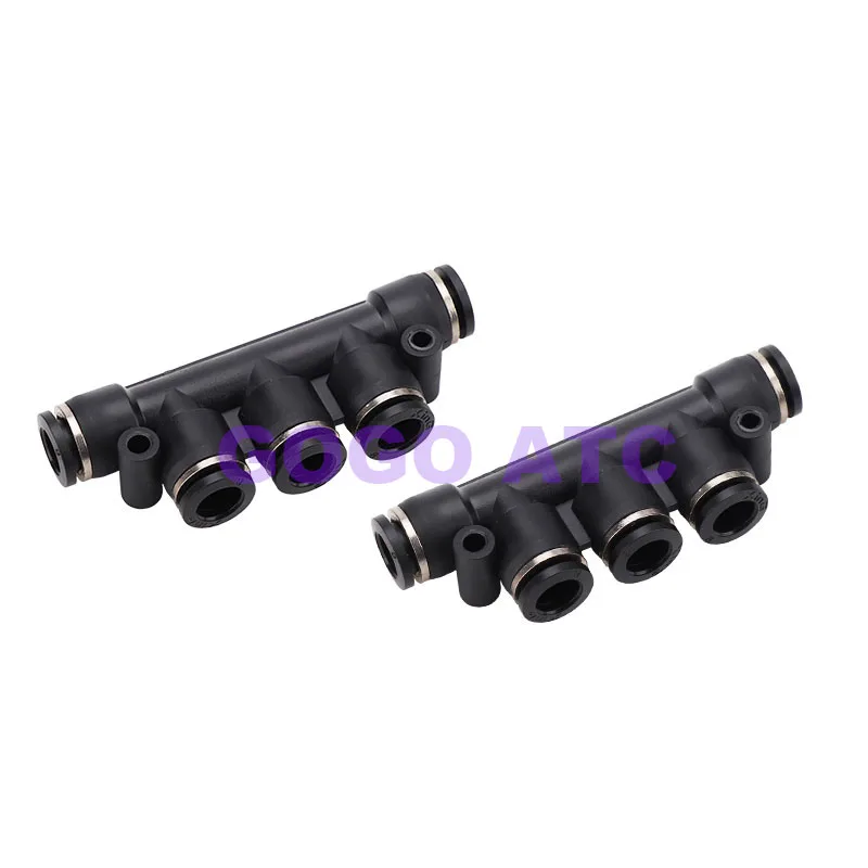 10 шт./партия пластиковая трубка с одним касанием 5 режимов пневматический фитинг 4