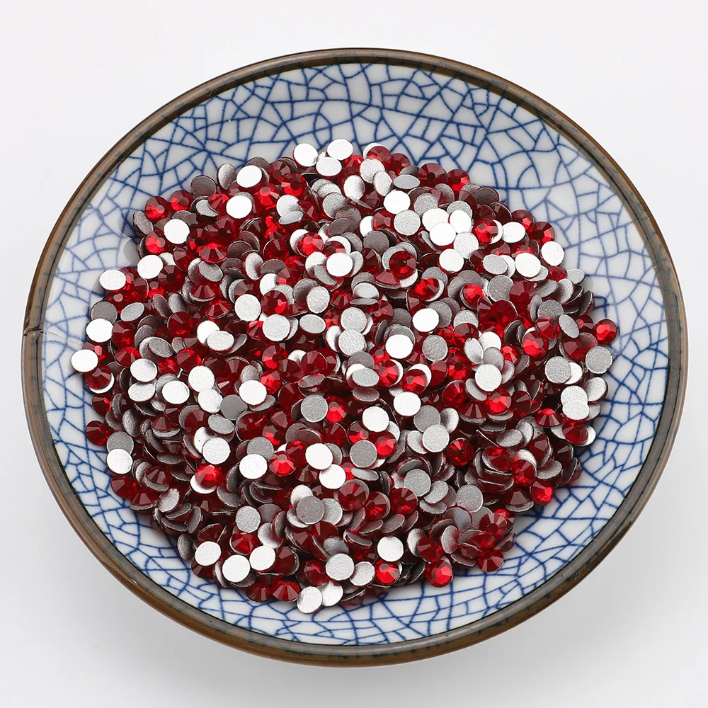 Dark Red Non Hot Fix Stone SS3-SS34 Crystal Flatback Rhinestones Hotfix Stones For Nail Art Decoration Part | Дом и сад