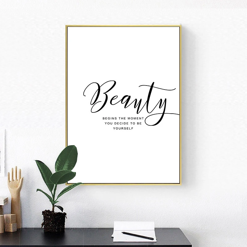 Пион цветок холст постер тексты цитаты настенный принт картина в скандинавском