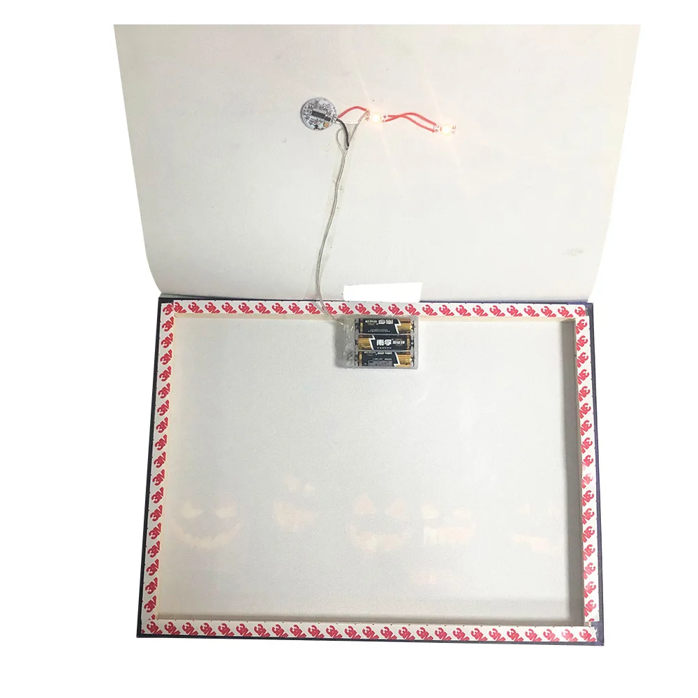 Хэллоуин Тыква стена искусство холст в рамке светодиодный индукционный свет