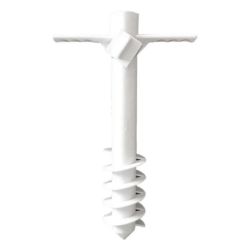 

20LED Solar Landscape Spotlight with Beach Umbrella Sand Anchor Heavy Duty Ground Anchor Stand