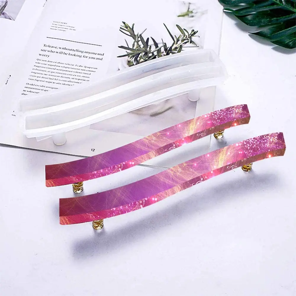 Tray Handles Silicone Molds Epoxy Resin for DIY Coaster Curved with 2 Sizes Serving Board Platter Fruit Plate | Дом и сад