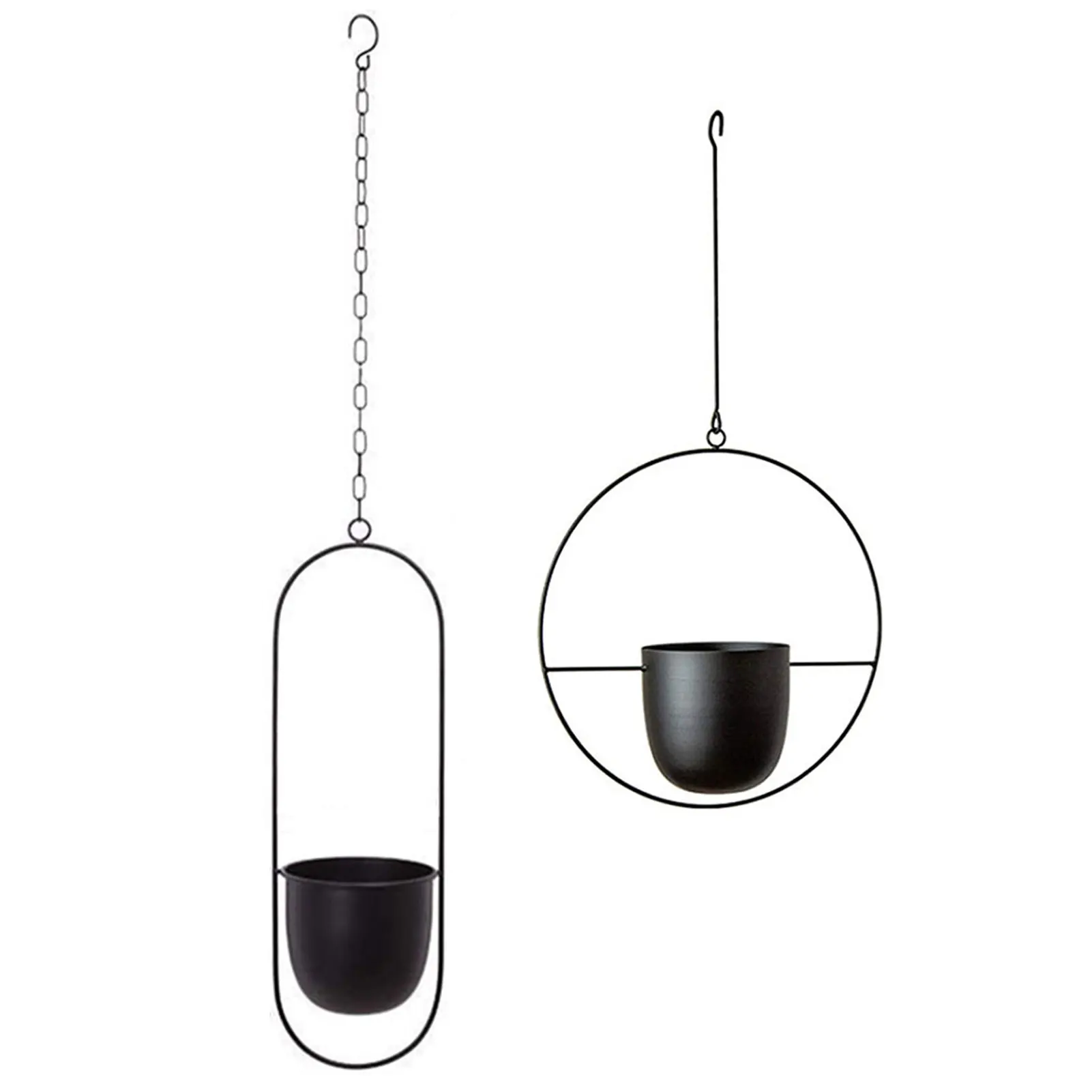 

Подвесная корзина для цветов и растений, железная Декоративная вешалка для цветов, настенный декоративный держатель для цветов