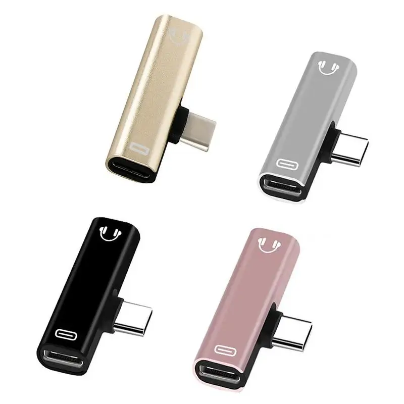 Аудиоадаптер USB Type-C для разъема 2 в 1 C-To 3 5 мм конвертер зарядки наушников