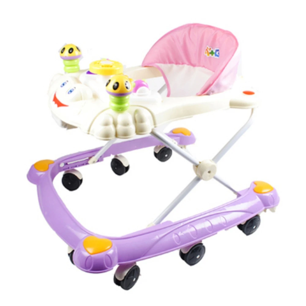 

KUBEAR BEAR Folding Baby Walker Newborn Baby Learning to Walk Anti Rollover Multifunctional Portable Baby Carriage MKC039 PR49