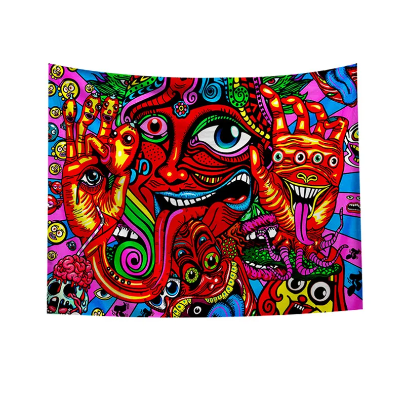 

Hippie Tapestry Psychedelic Arabesque Mysterious Abstract Pattern Trippy Tapestries Fantasy Magical Fractal Dorm Room Decor