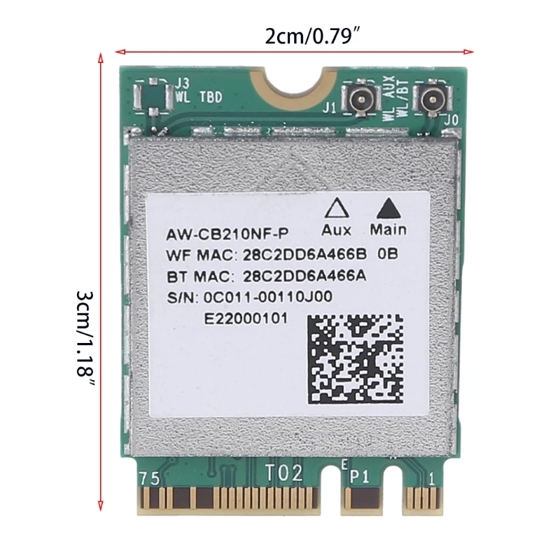 

High Speed WiFi Wireless Adapter Card BCM94356z AW CB210NF Network Card Bluetooth 4.1