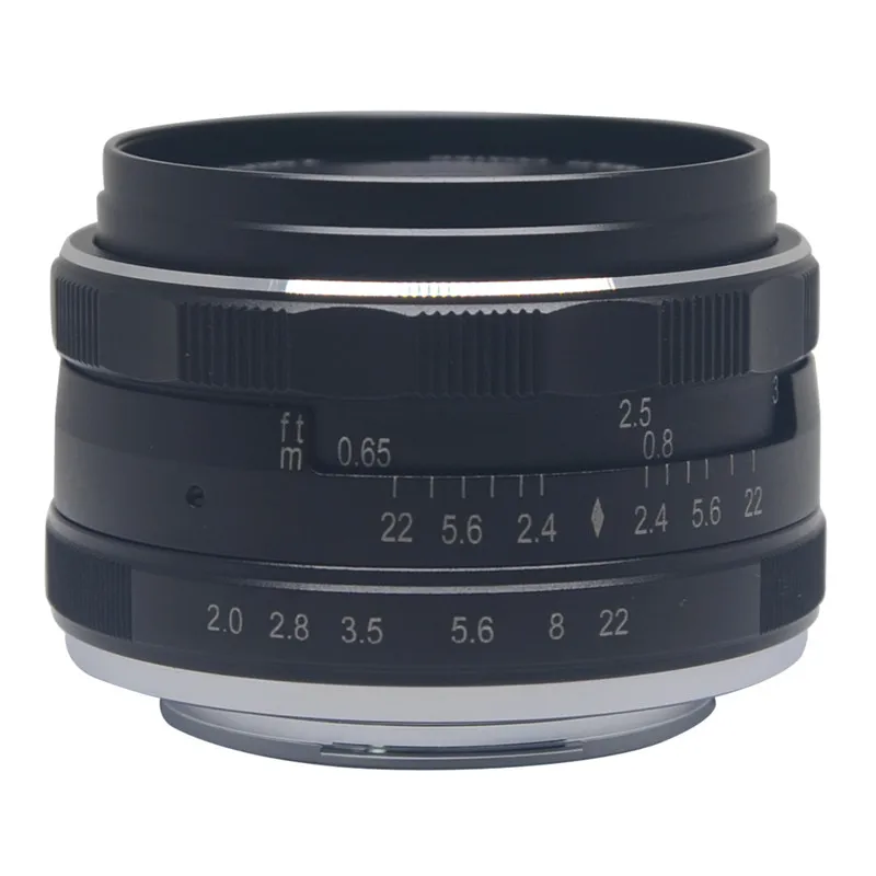 Объектив Meike MK-50mm F/2 0 с большой диафрагмой и фиксированным ручным фокусом