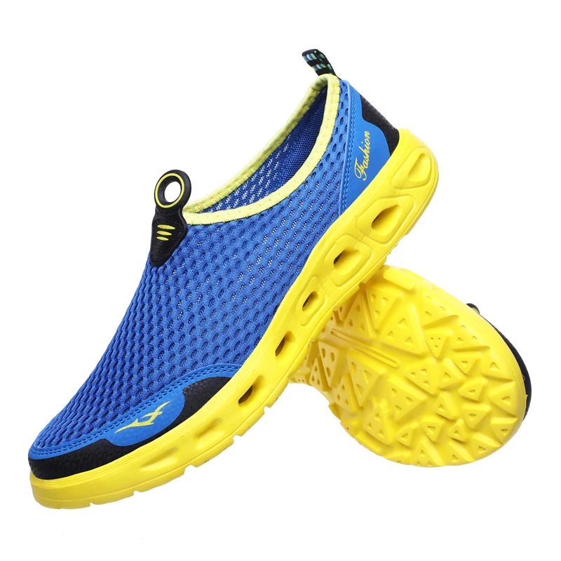 Summer Outdoor Shoes 2019 Men Women Lightweight Breathable Mesh Creek Beach Quick Dry Wading Upstream Fishing Net Water Shoe