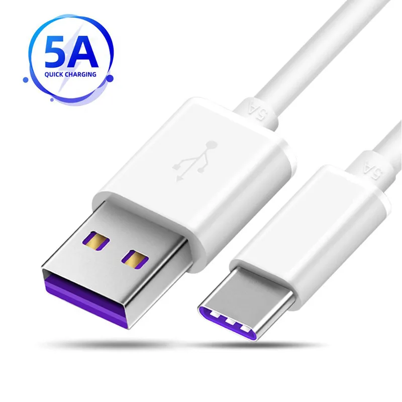 

USB Type C Charger Cable for Redmi Note 9 Samsung Quick Charge USB C Fast Charging Wire Cord Type-C Wire for Huawei Mate 30 P40