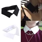 1 шт. классический черно-белый воротник рубашки имитация воротника дикий съемный имитационный воротник лацкан для женщинмужчин блузка рубашка аксессуары для одежды