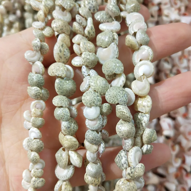 Natural shell Beaded snail shape craft beads For jewelry making DIY Bracelet necklace accessories fish tank landscape | Украшения и