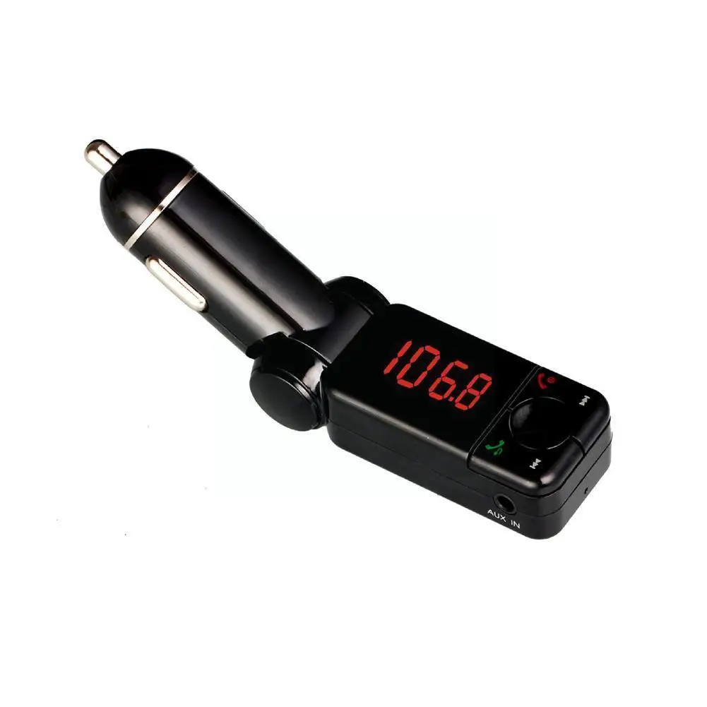 

Car Wireless Bluetooth-compatible -compatible Hand Charger USB Interface MP3 Transmitter Free Player FM Music Call Phone Du E5I7