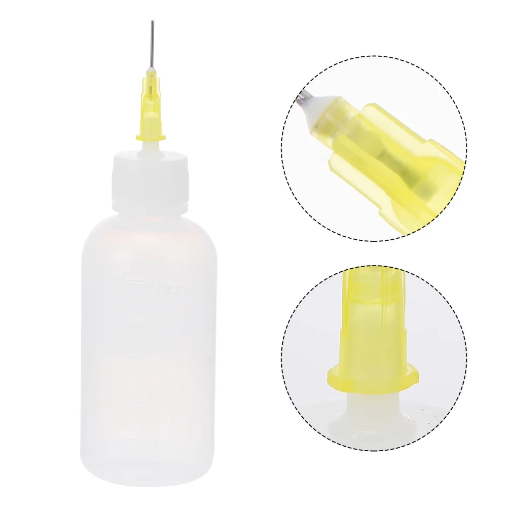 

20PCS 50ML Squeezable Applicator Bottles Applicator Glue Bottles with Needle Tip