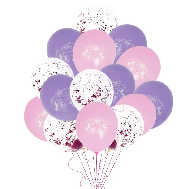 Joy-Enlife latex unicorn balloon gold confetti balloons birthday party decorations decor supplies kids baby shower | Дом и сад