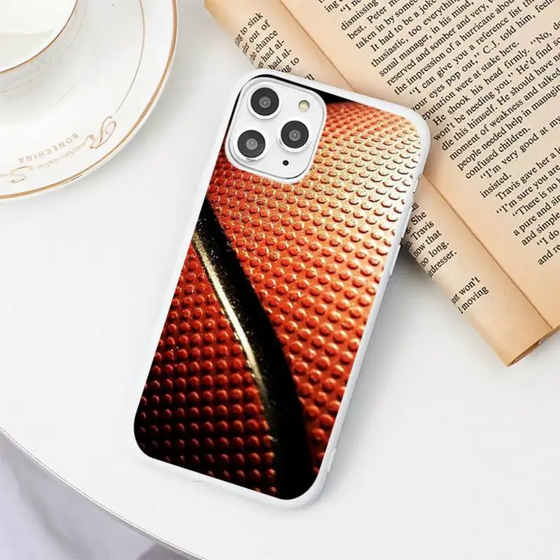

basketball Phone Case Candy Color White for iPhone 11 pro XS MAX 8 7 6 6S Plus X 5S SE 2020 XR